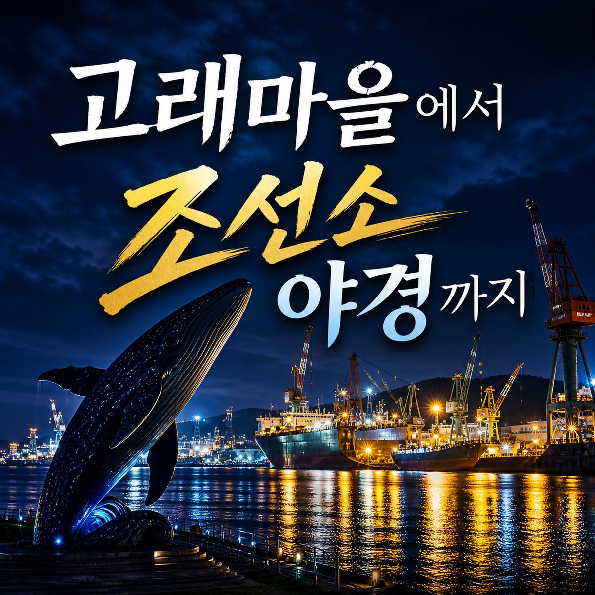 고래마을에서 조선소 야경까지 울산 산업항구 여행