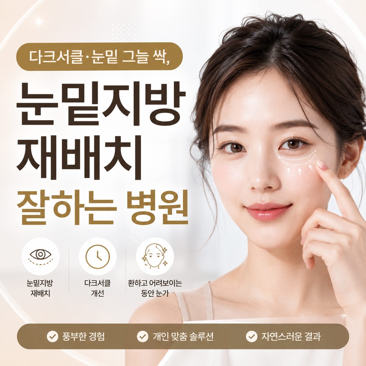 다크서클·눈밑 그늘 싹, 눈밑지방재배치 잘하는 병원