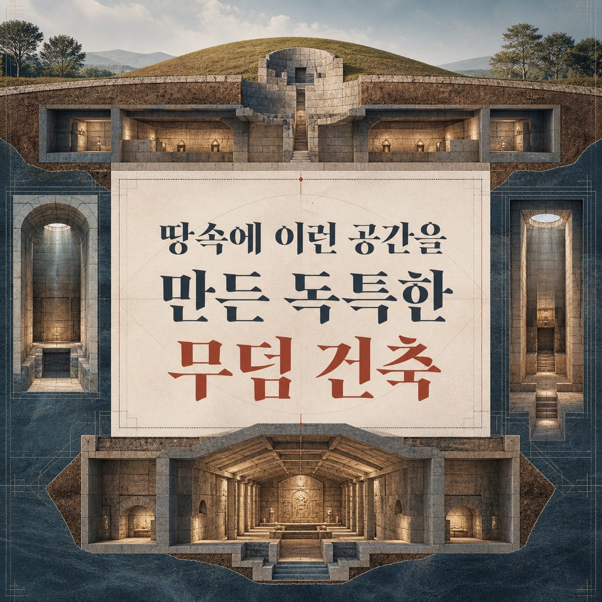 땅속에 이런 공간을 만든 독특한 무덤 건축