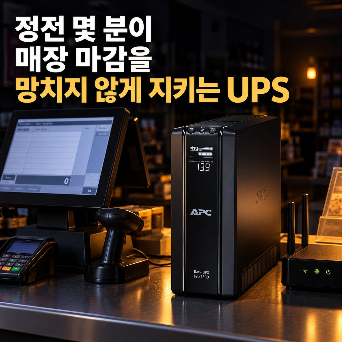 정전 몇 분이 매장 마감을 망치지 않게 지키는 UPS