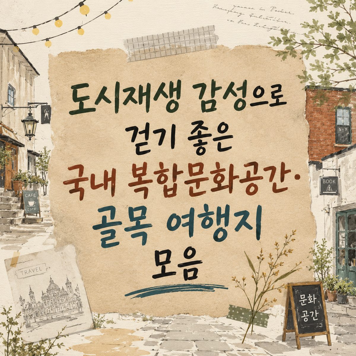 도시재생 감성으로 걷기 좋은 국내 복합문화공간·골목 여행지 모음
