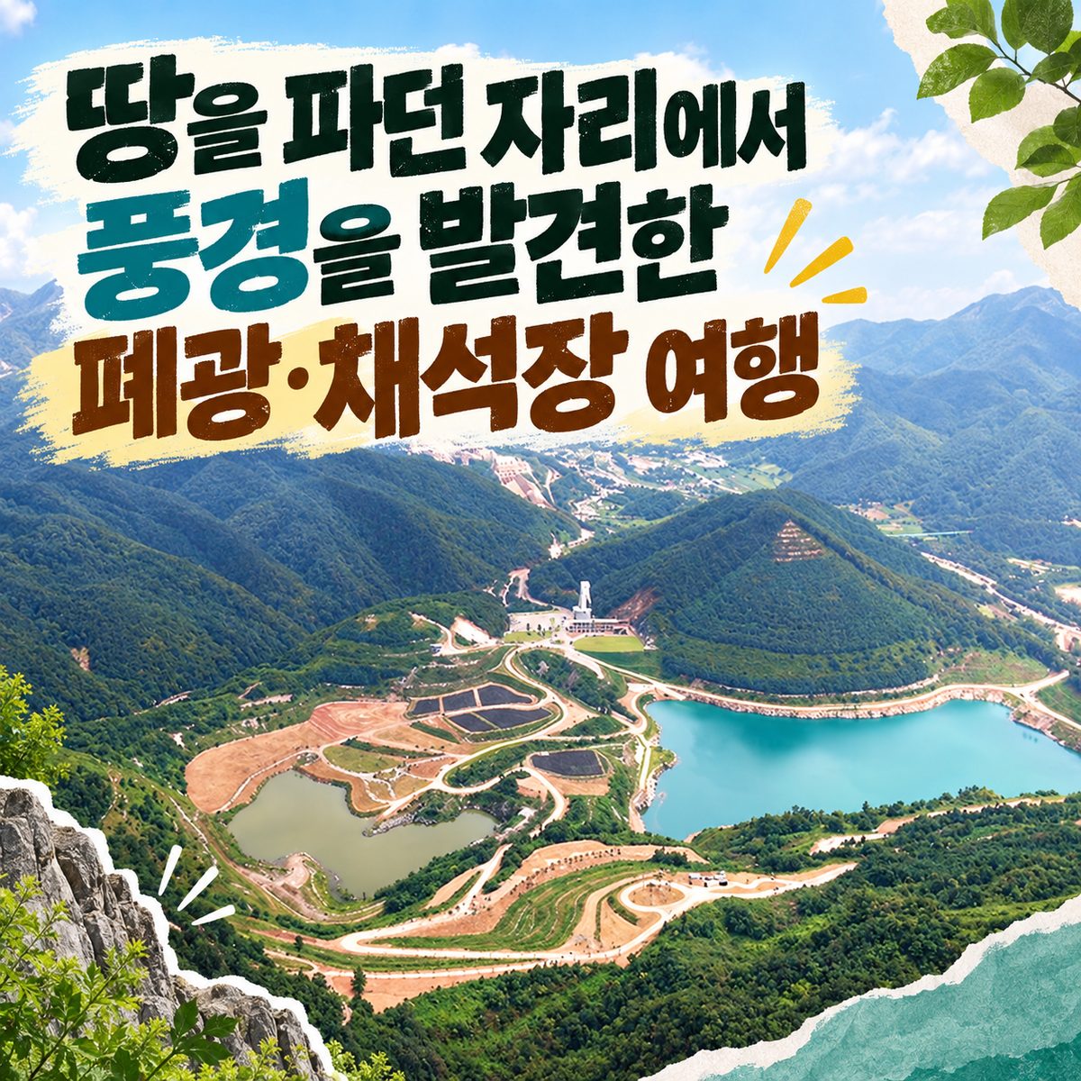 땅을 파던 자리에서 풍경을 발견한 폐광·채석장 여행