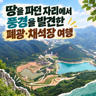 땅을 파던 자리에서 풍경을 발견한 폐광·채석장 여행