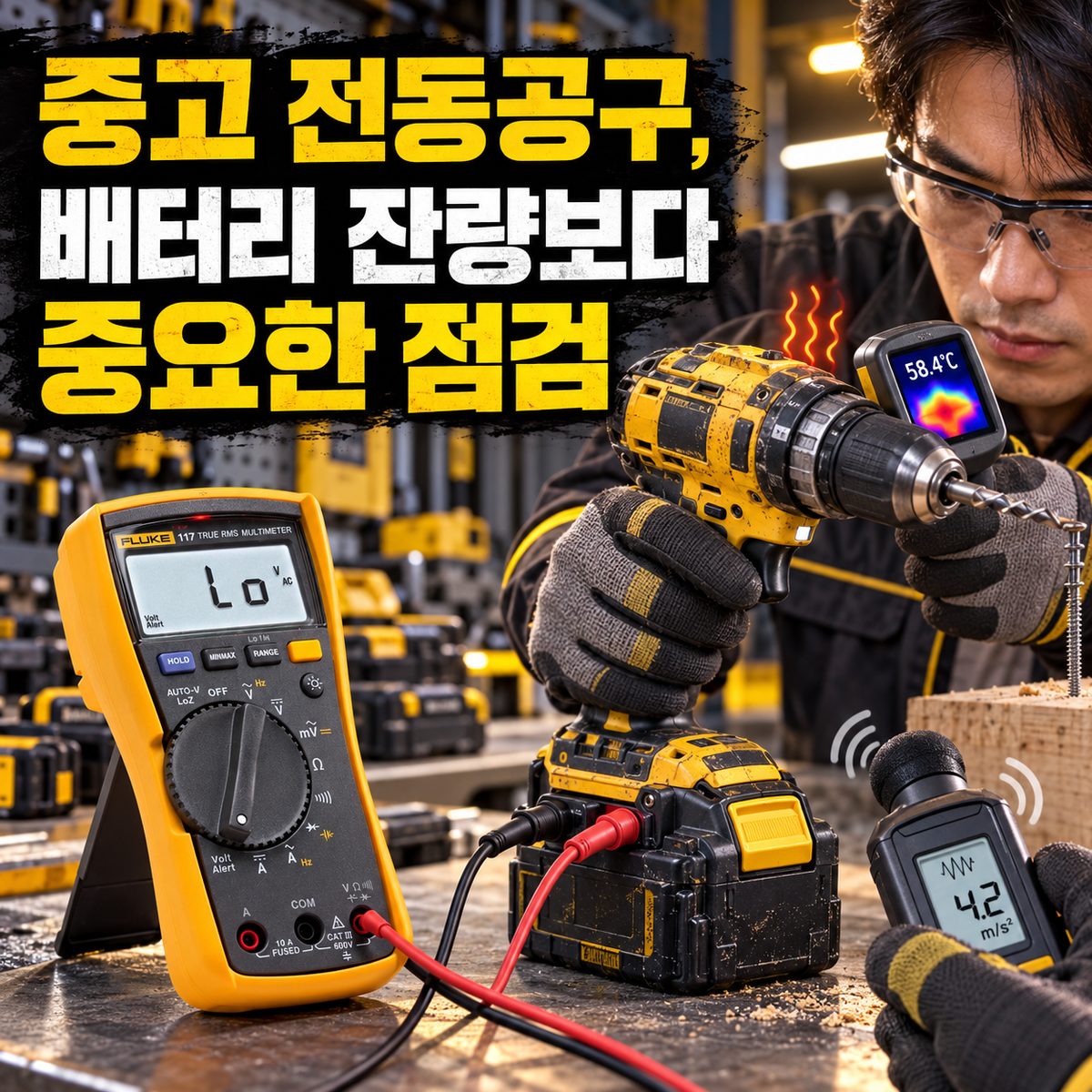 중고 전동공구, 배터리 잔량보다 중요한 점검