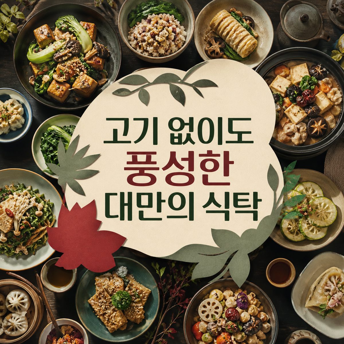 고기 없이도 풍성한 대만의 식탁