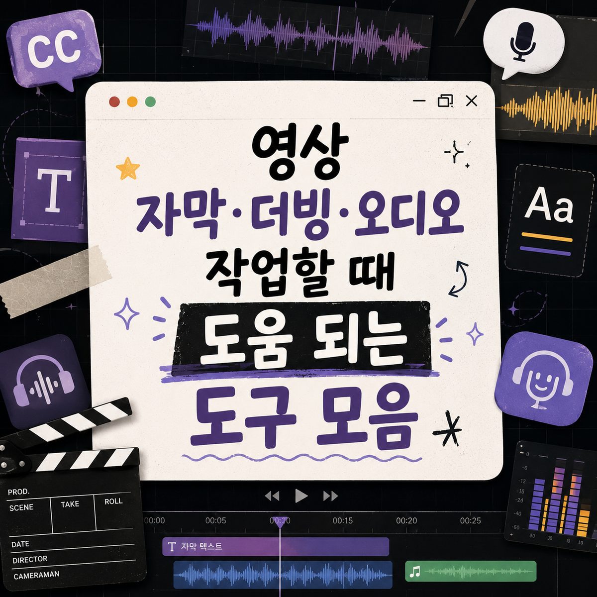 영상 자막·더빙·오디오 작업할 때 도움 되는 도구 모음