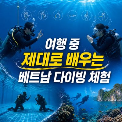 여행 중 제대로 배우는 베트남 다이빙 체험