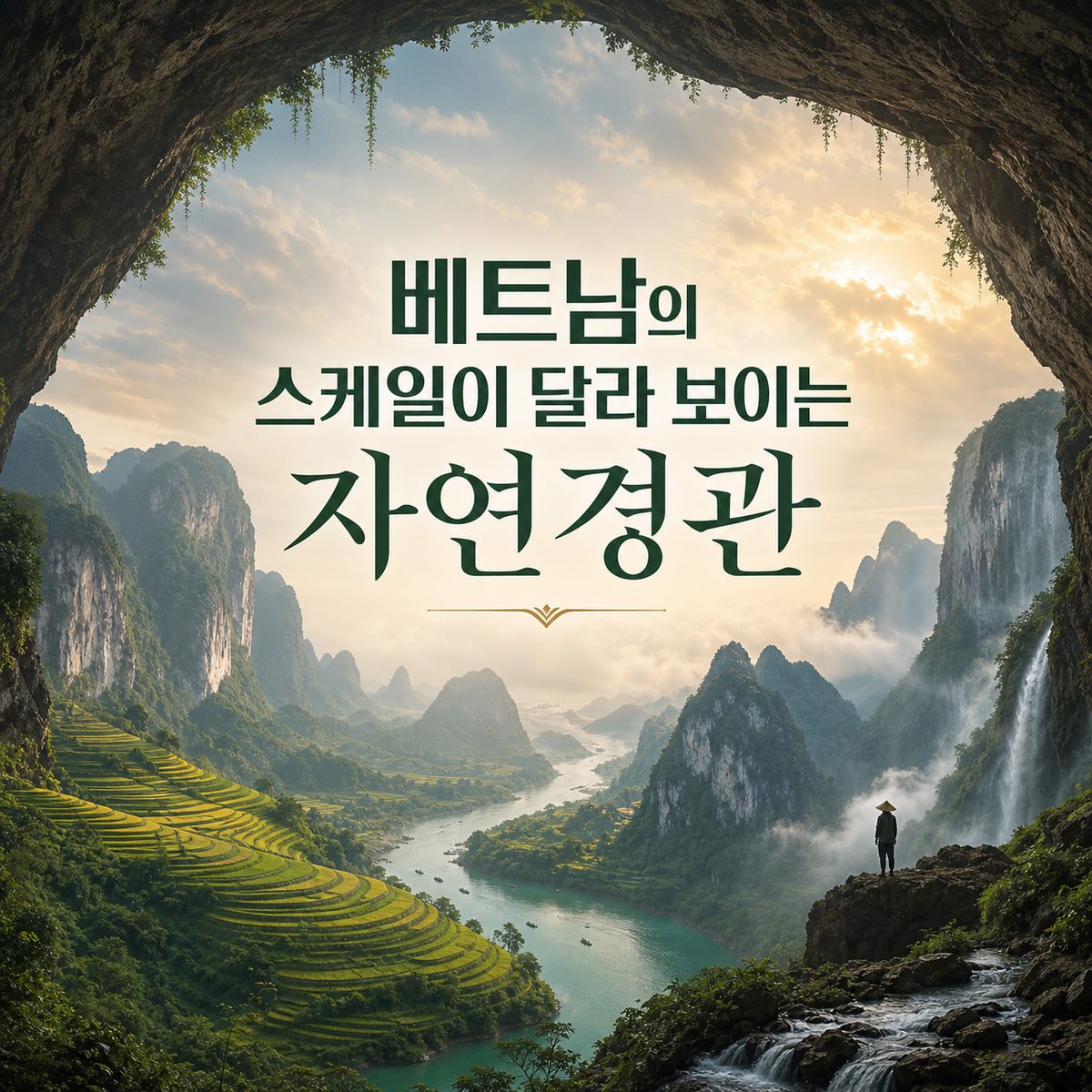 베트남의 스케일이 달라 보이는 자연경관