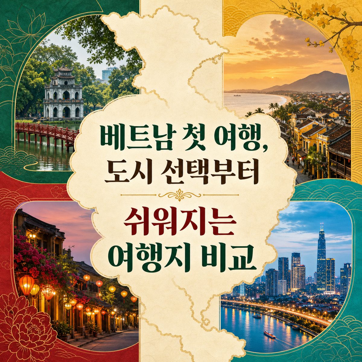 베트남 첫 여행, 도시 선택부터 쉬워지는 여행지 비교