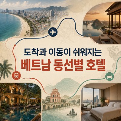 도착과 이동이 쉬워지는 베트남 동선별 호텔