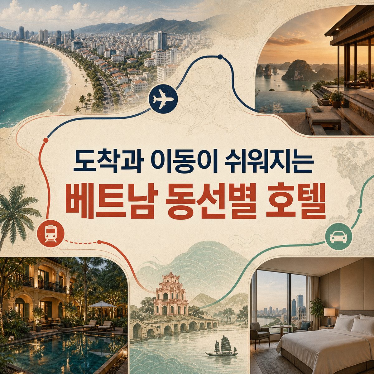 도착과 이동이 쉬워지는 베트남 동선별 호텔