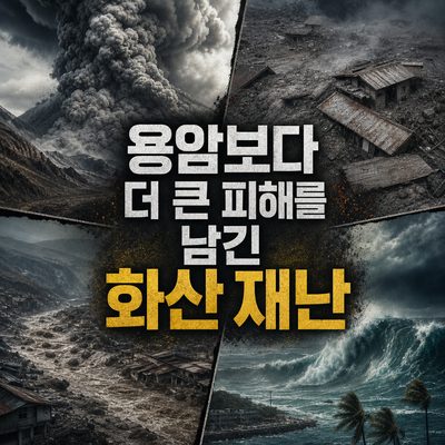 용암보다 더 큰 피해를 남긴 화산 재난