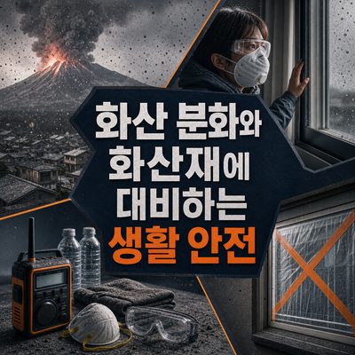 화산 분화와 화산재에 대비하는 생활 안전