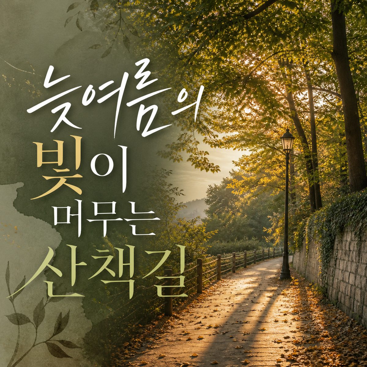 늦여름의 빛이 머무는 산책길