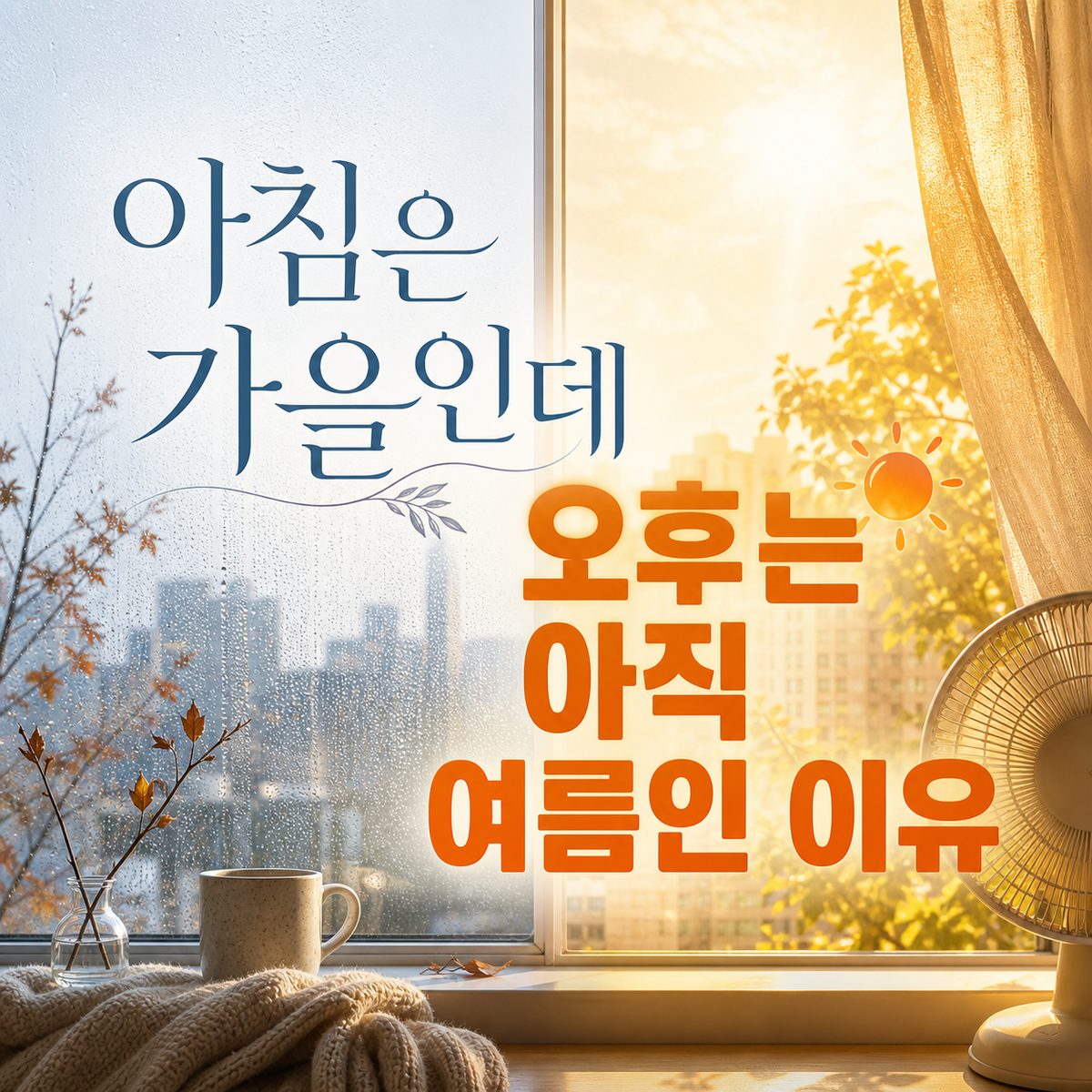 아침은 가을인데 오후는 아직 여름인 이유