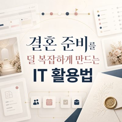 결혼 준비를 덜 복잡하게 만드는 IT 활용법