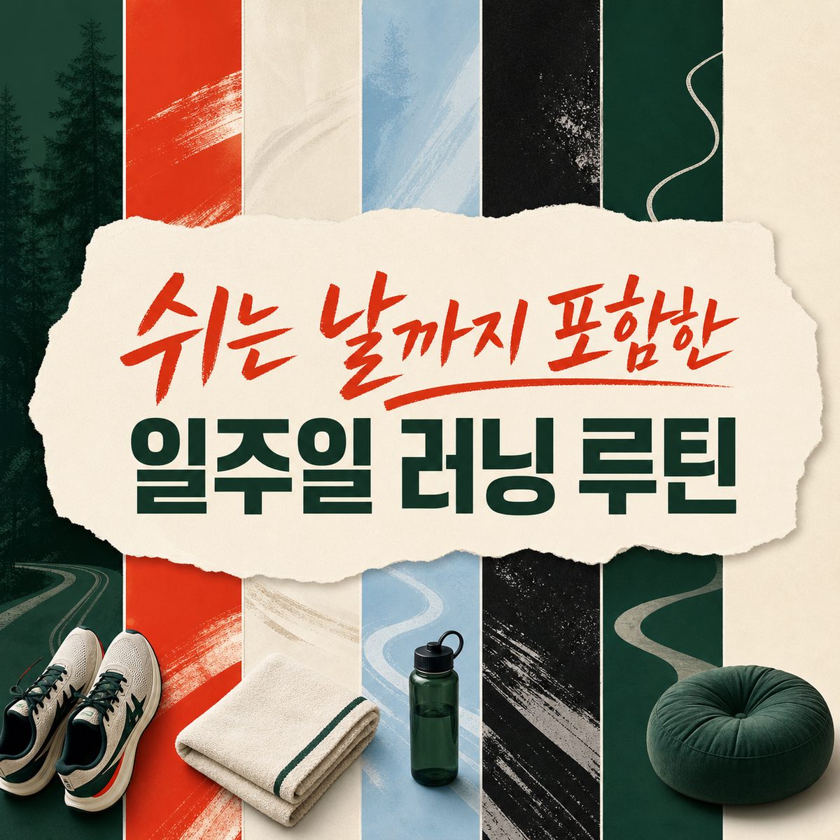 쉬는 날까지 포함한 일주일 러닝 루틴