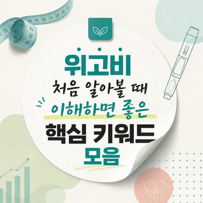 위고비 처음 알아볼 때 이해하면 좋은 핵심 키워드 모음