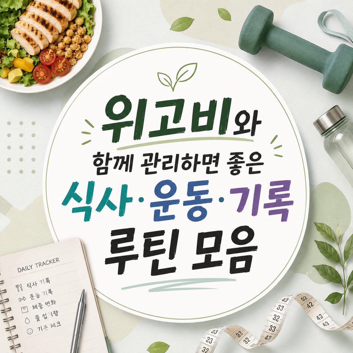 위고비와 함께 관리하면 좋은 식사·운동·기록 루틴 모음
