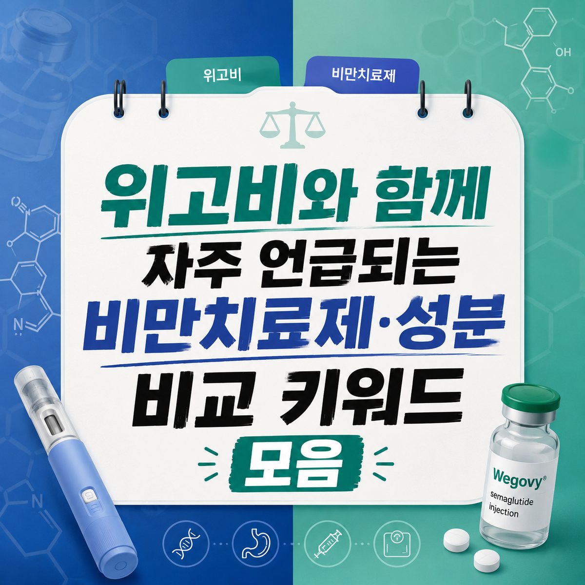 위고비와 함께 자주 언급되는 비만치료제·성분 비교 키워드 모음