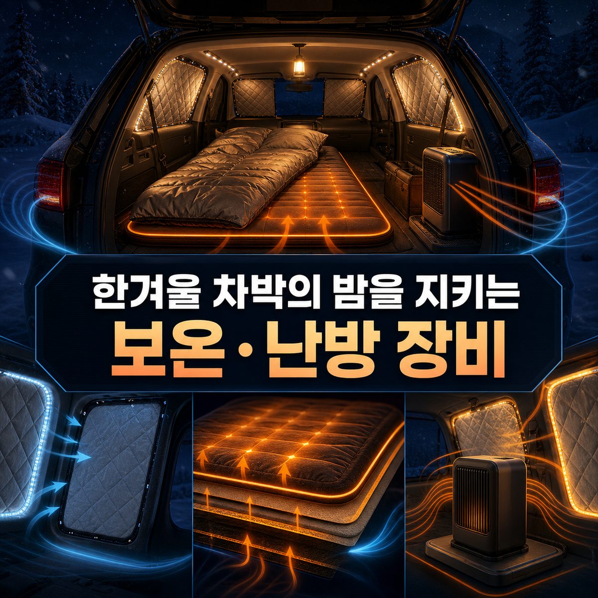 한겨울 차박의 밤을 지키는 보온·난방 장비
