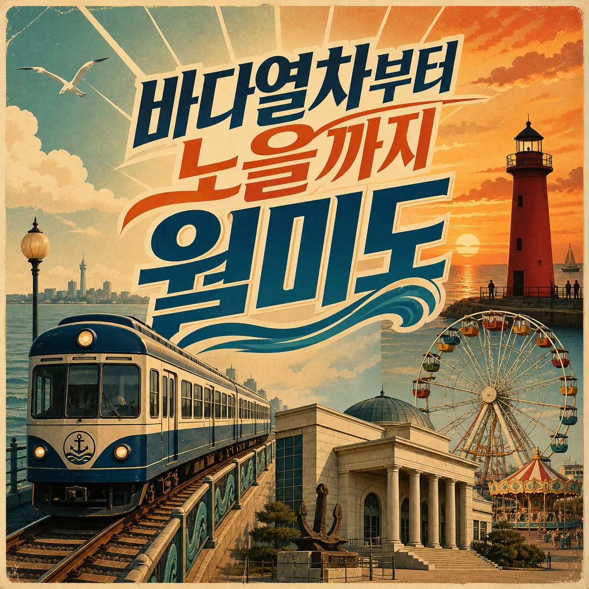 바다열차부터 노을까지 월미도 레트로 당일치기