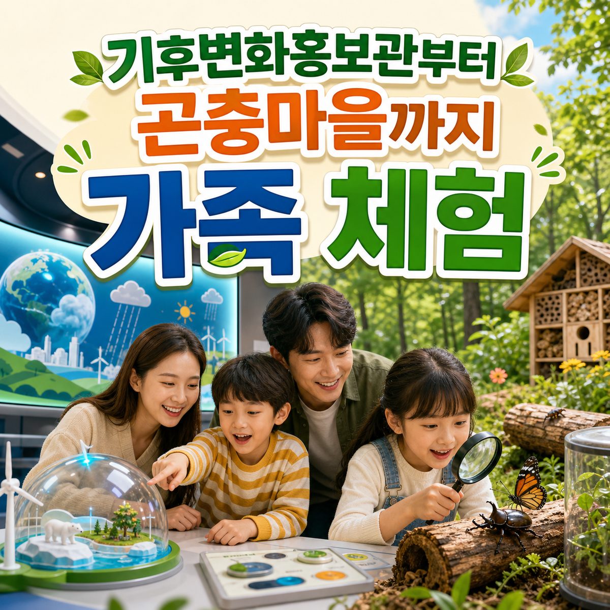 기후변화홍보관부터 곤충마을까지 원주 가족 체험