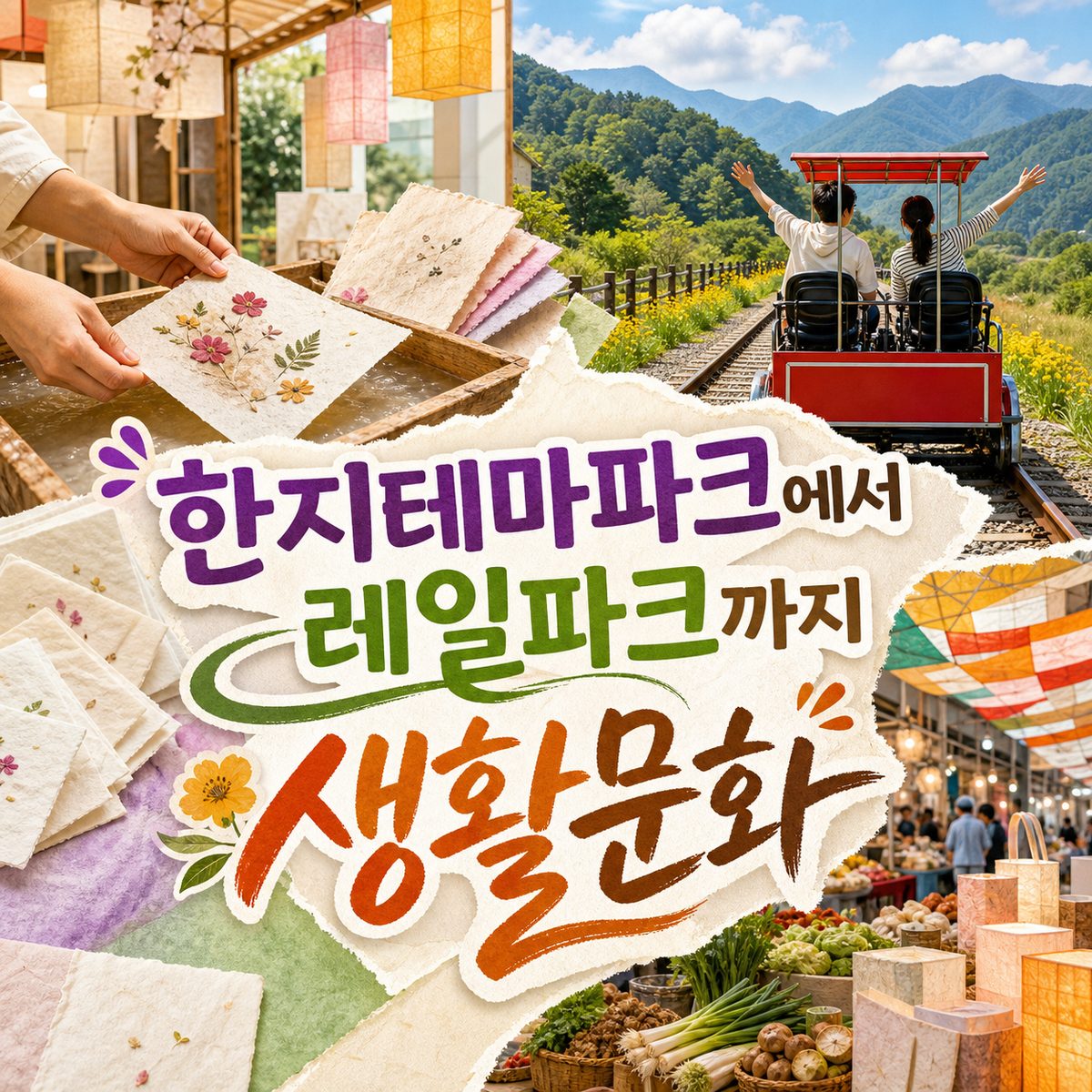한지테마파크에서 레일파크까지 원주 생활문화 여행