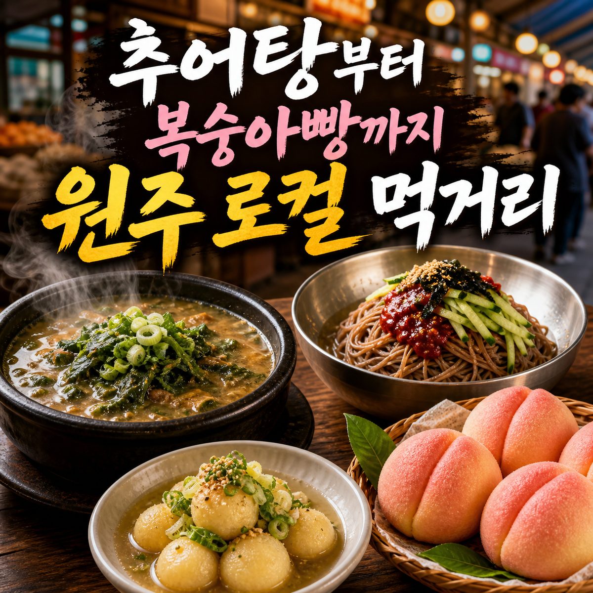 추어탕부터 복숭아빵까지 원주 로컬 먹거리 6곳