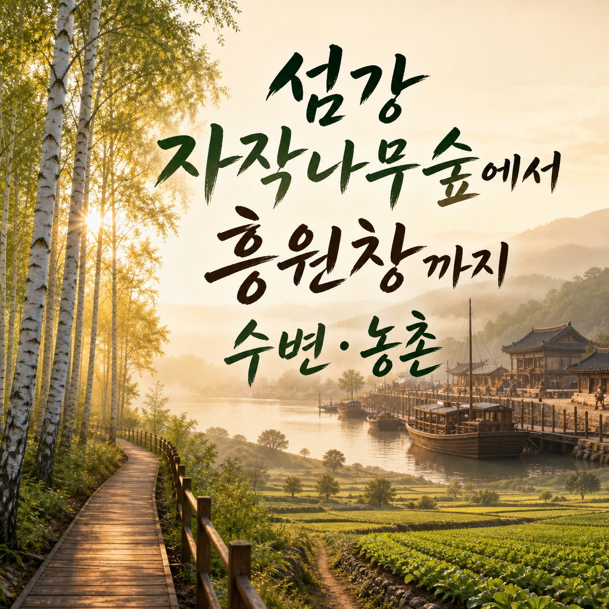 섬강 자작나무숲에서 흥원창까지 원주 수변·농촌 여행