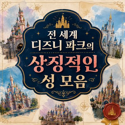 전 세계 디즈니 파크의 상징적인 성 모음