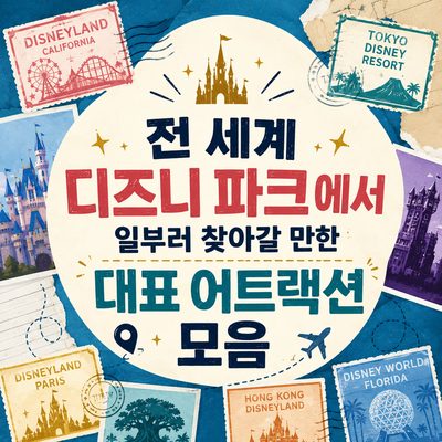 전 세계 디즈니 파크에서 일부러 찾아갈 만한 대표 어트랙션 모음