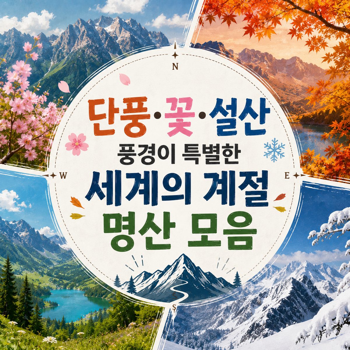 단풍·꽃·설산 풍경이 특별한 세계의 계절 명산 모음