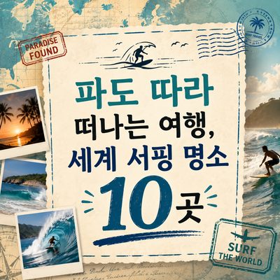 파도 따라 떠나는 여행, 세계 서핑 명소 10곳