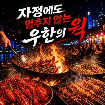자정이 지나도 웍 소리가 멈추지 않는 우한