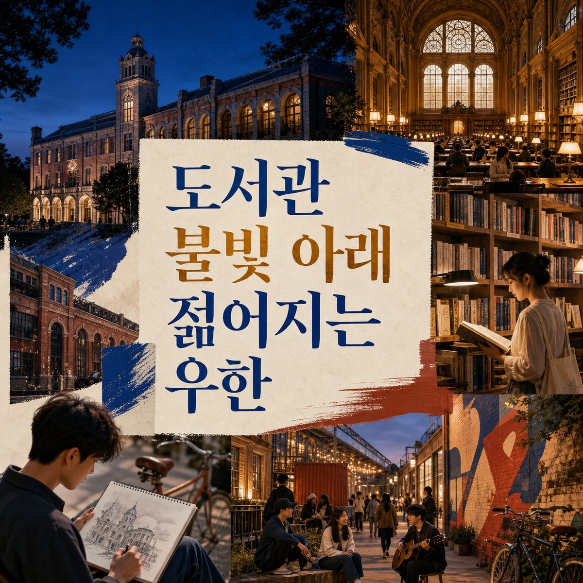 도서관 불이 켜지면 시작되는 젊은 우한
