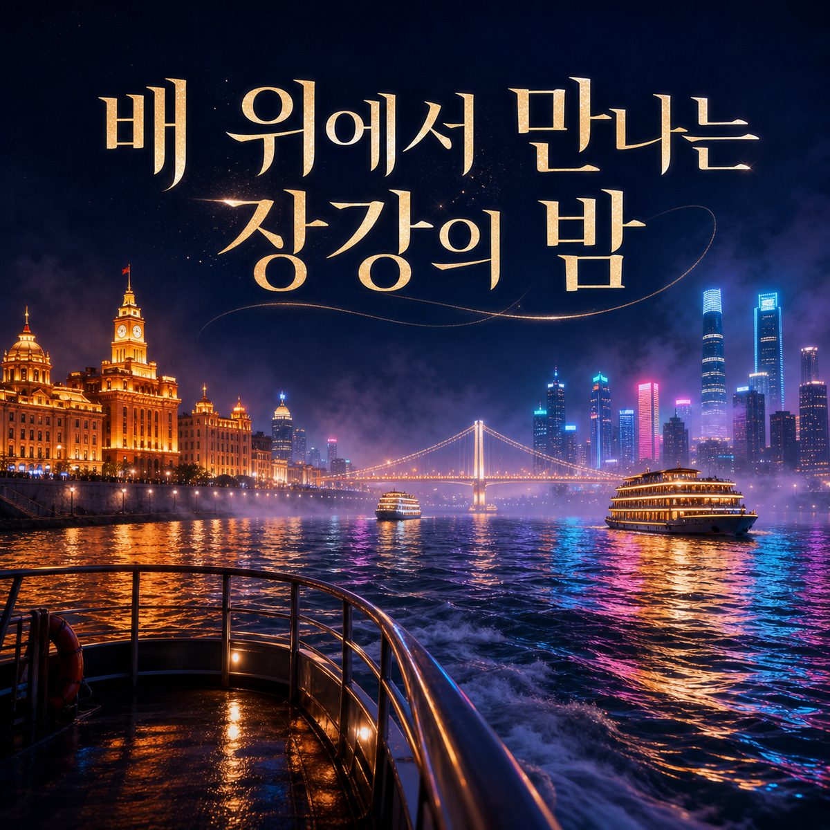 장강의 밤은 다리 위보다 배 위에서 달라진다
