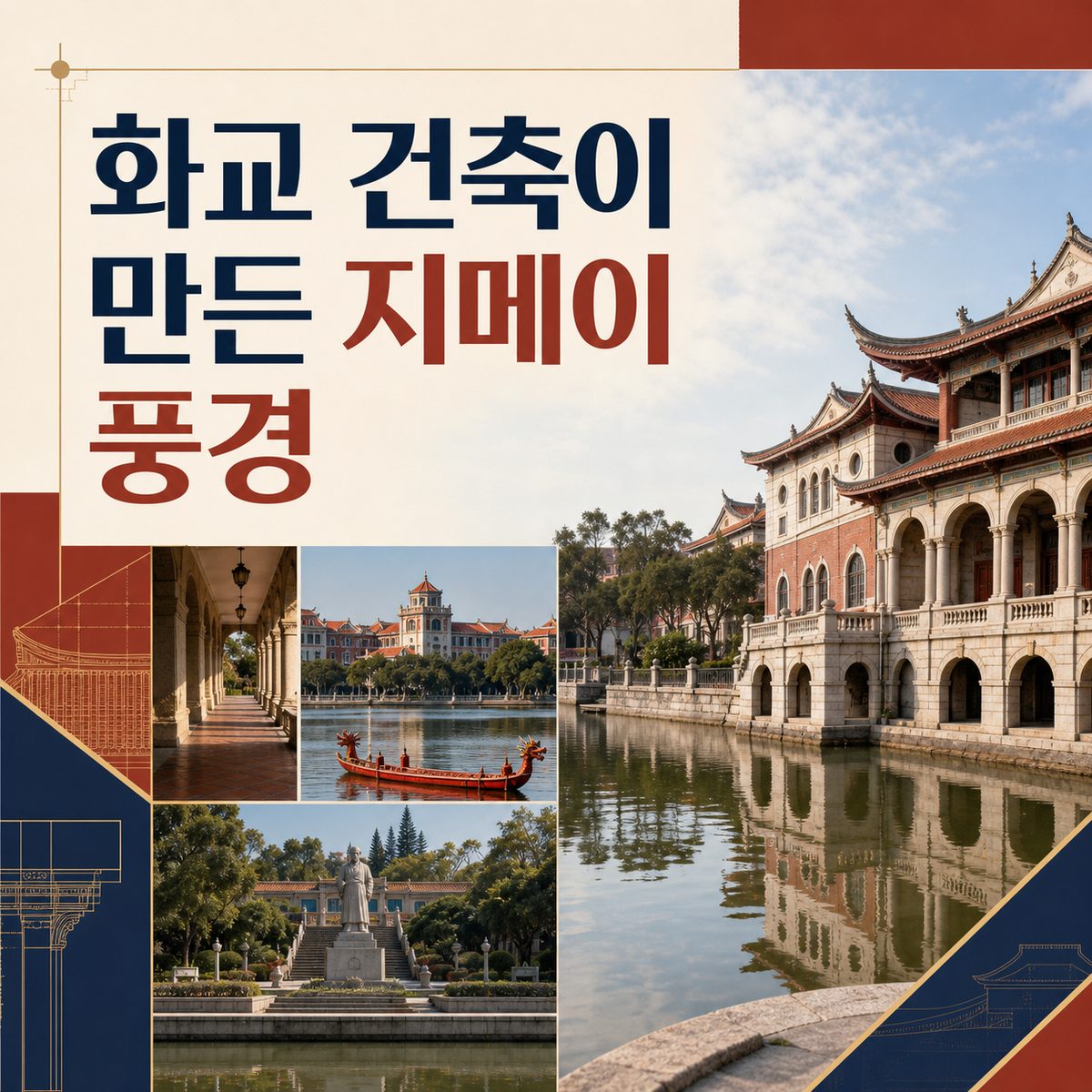 화교 건축과 학촌이 만든 지메이의 풍경