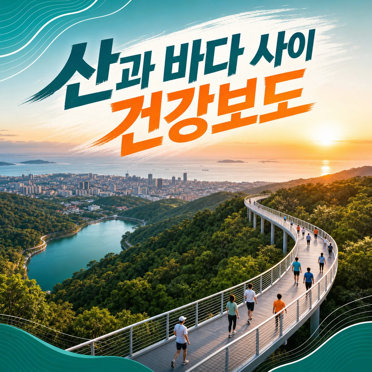 산과 바다 사이를 걷는 샤먼 건강보도