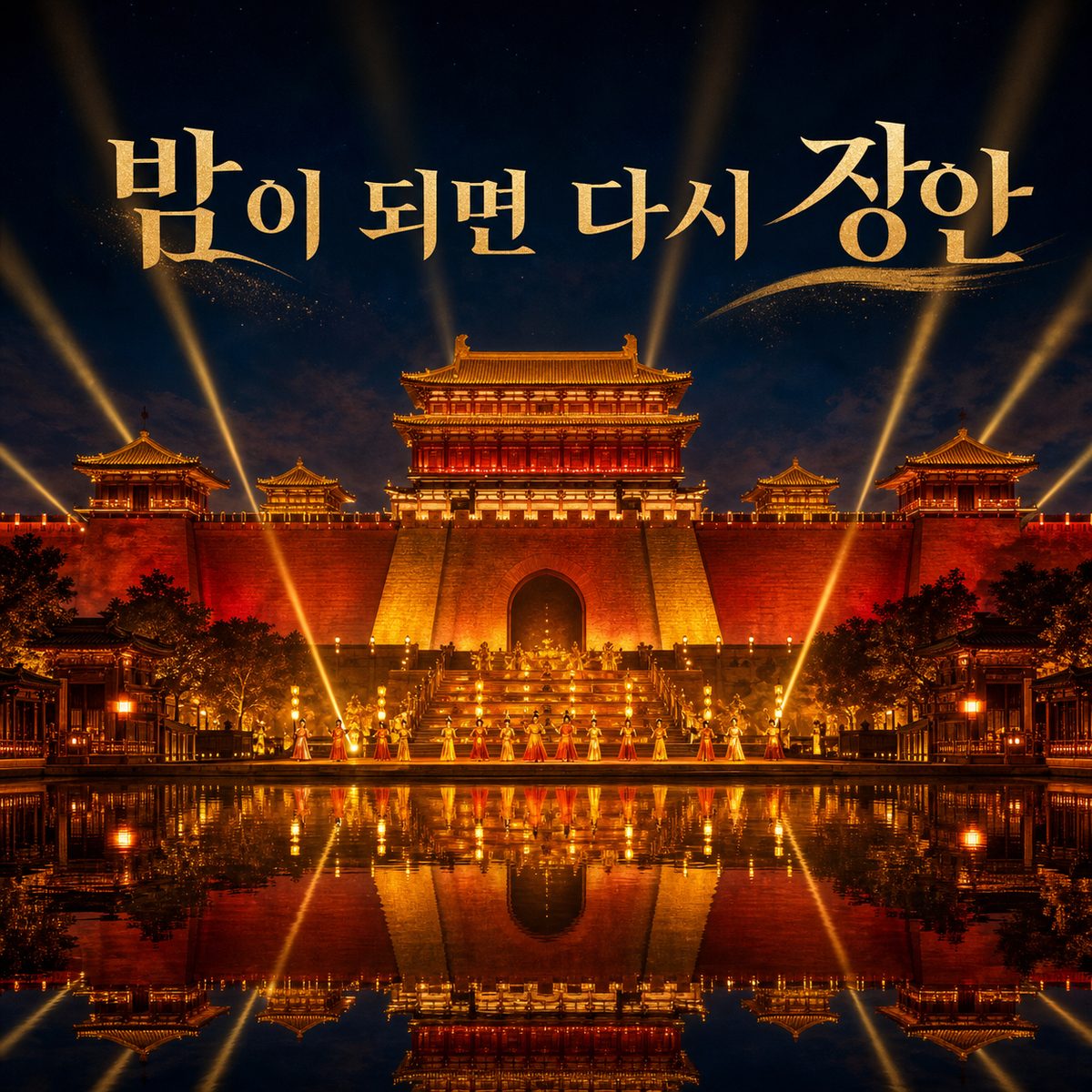 해가 지면 장안으로 변하는 시안의 밤