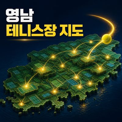 대도시 코트부터 지역 원정까지 영남 테니스장 지도