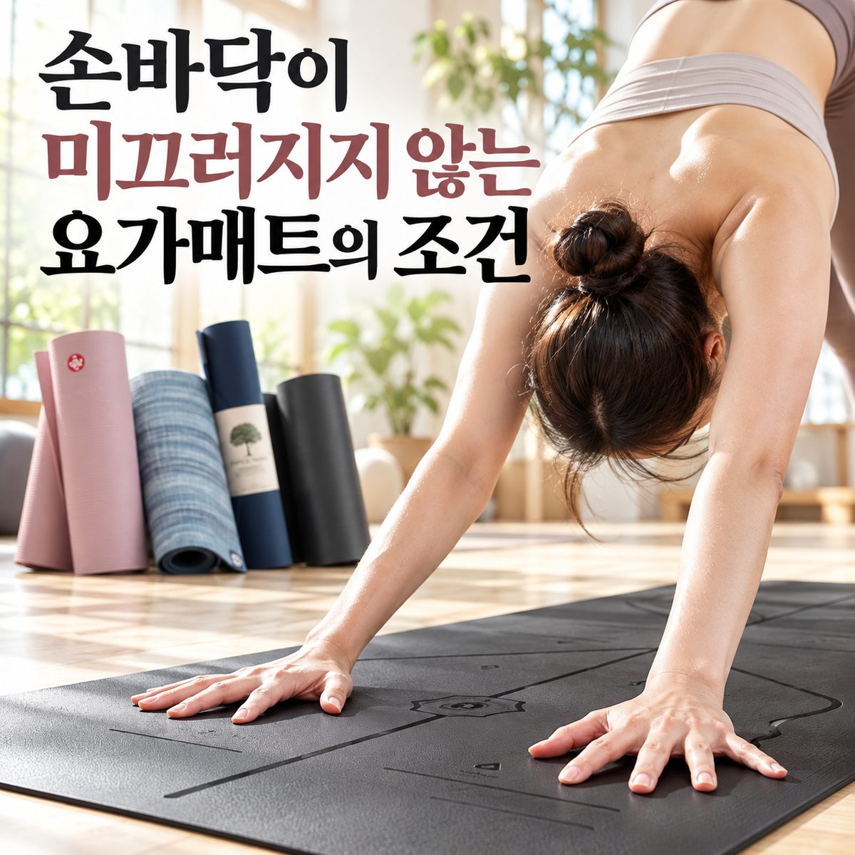 手のひらが滑らないヨガマットの条件