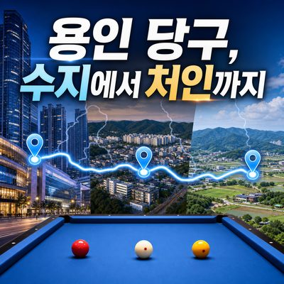 수지에서 처인까지, 용인 당구 생활권 지도