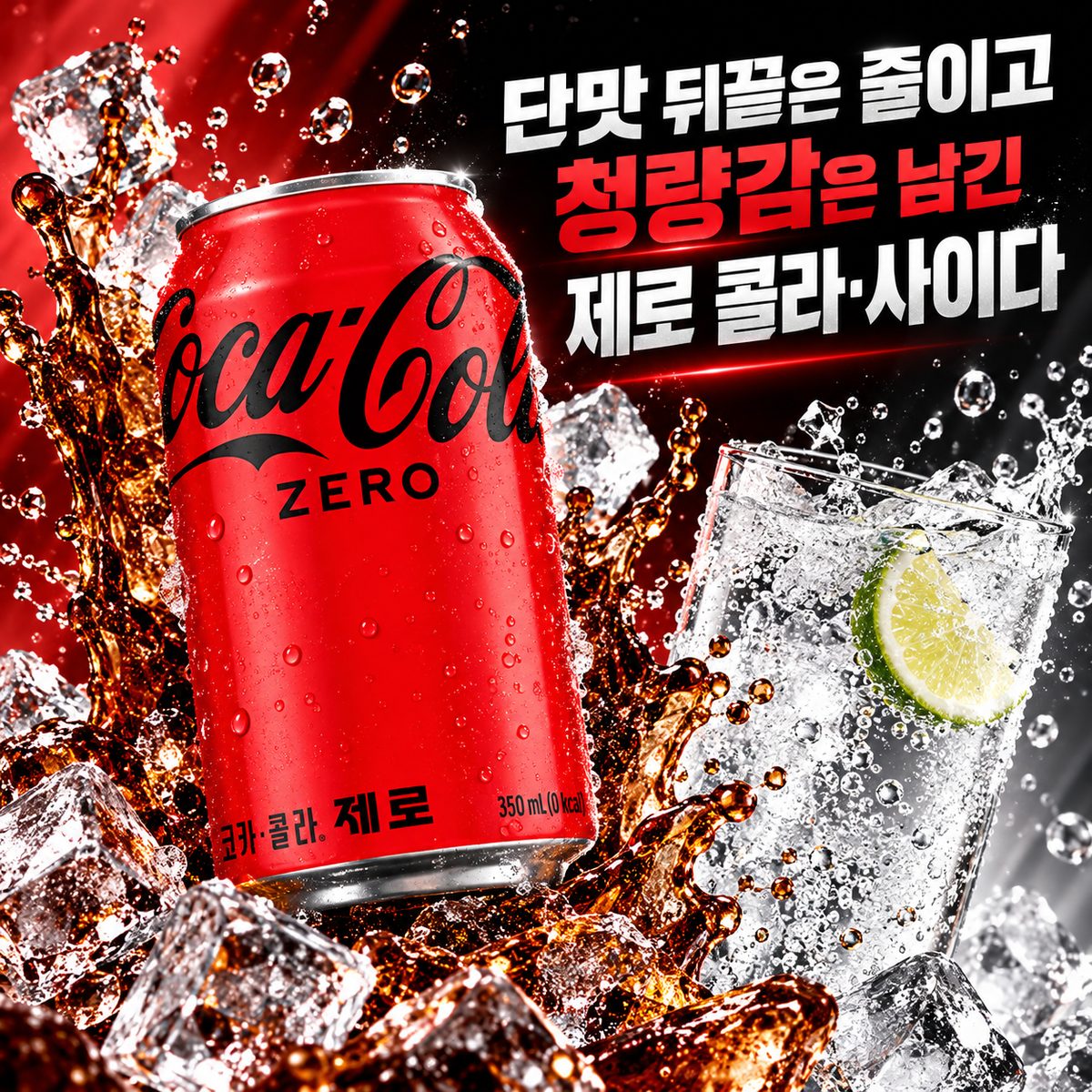 단맛 뒤끝은 줄이고 청량감은 남긴 제로 콜라·사이다