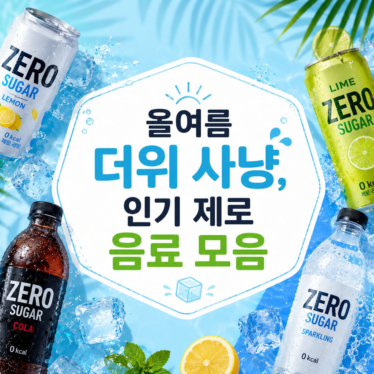 올여름 더위 사냥, 인기 제로 음료 모음
