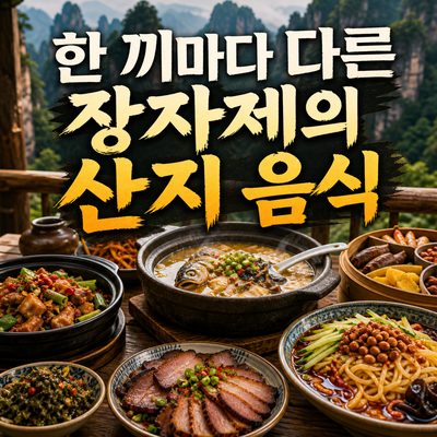 한 끼마다 다른 장자제의 산지 음식
