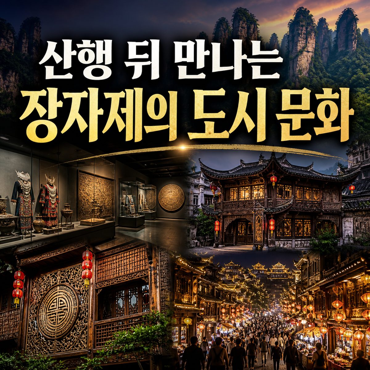 산에서 내려온 뒤 만나는 장자제의 진짜 밤
