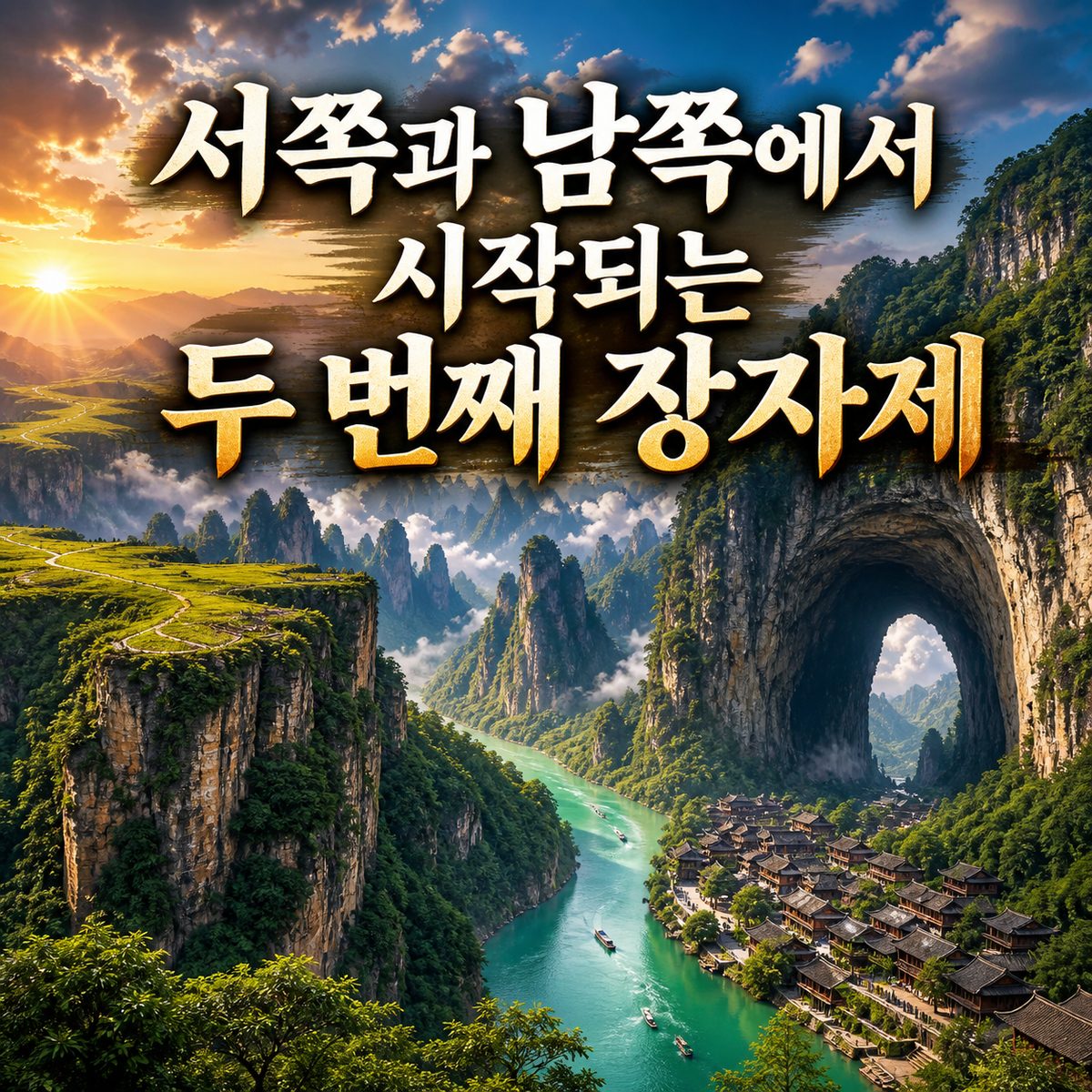두 번째 장자제는 서쪽과 남쪽에서 시작된다