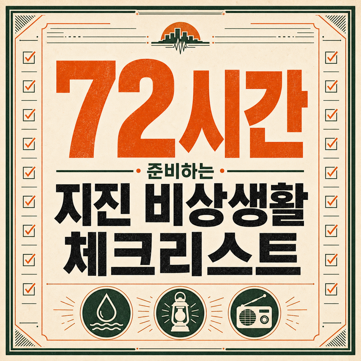 비상가방보다 먼저, 지진 72시간 생활 준비 리스트