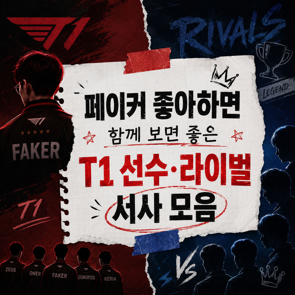 페이커 팬이라면 함께 알아두면 좋은 T1 동료·라이벌 8